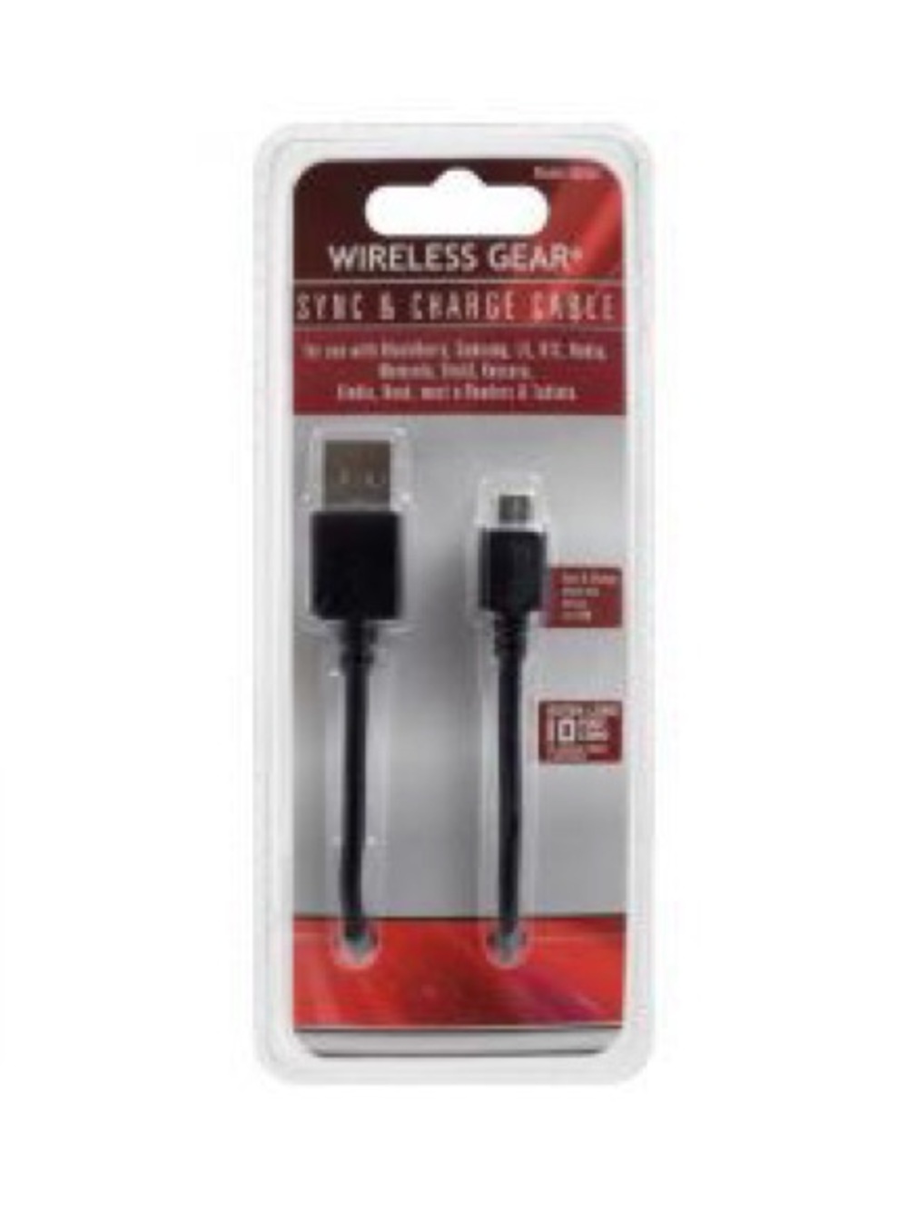 Black USB to Micro-USB Sync & Charge Cable